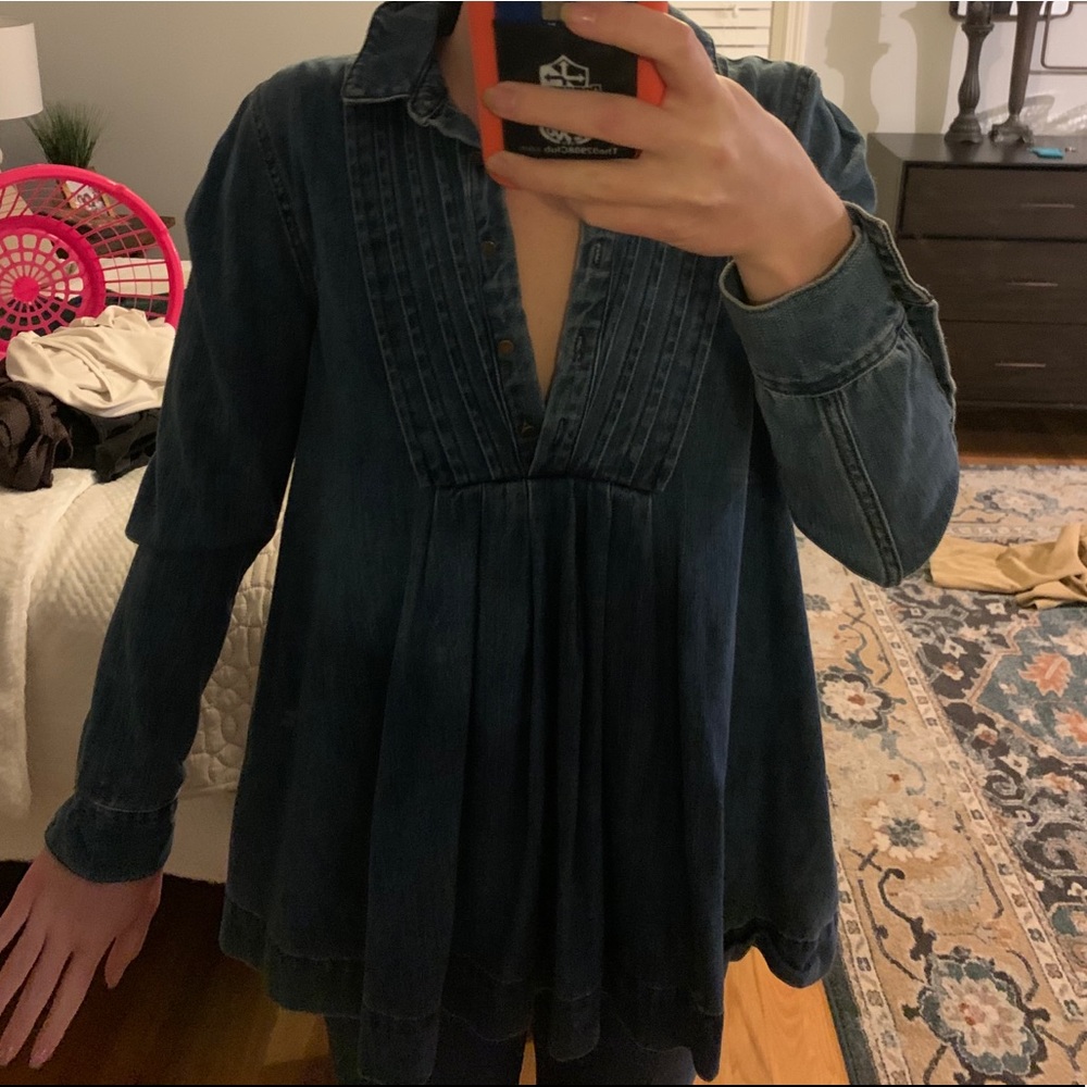 Free people denim tunic